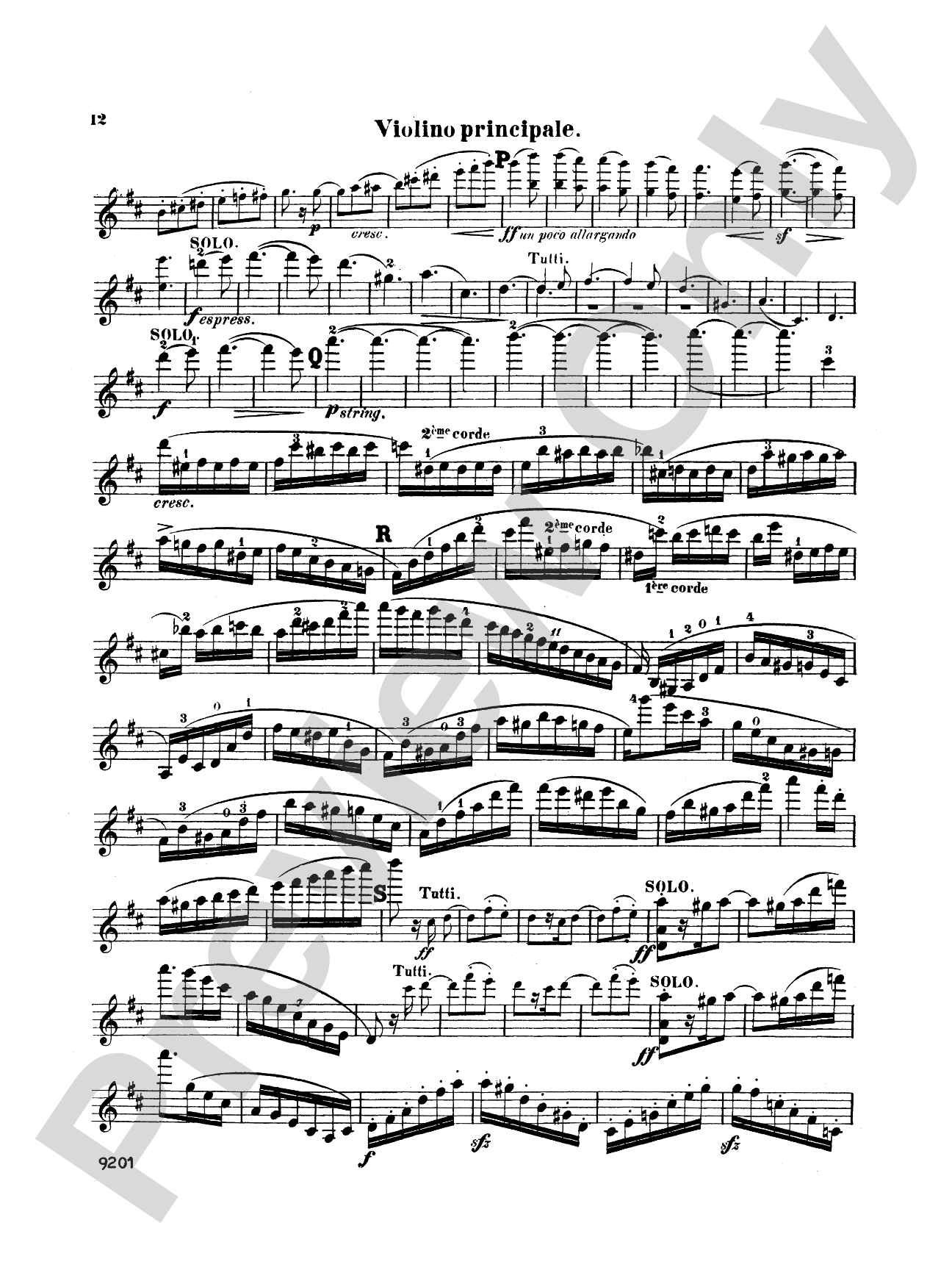 Bruch: Violin Concerto in D Minor, Op. 44: Violin Book