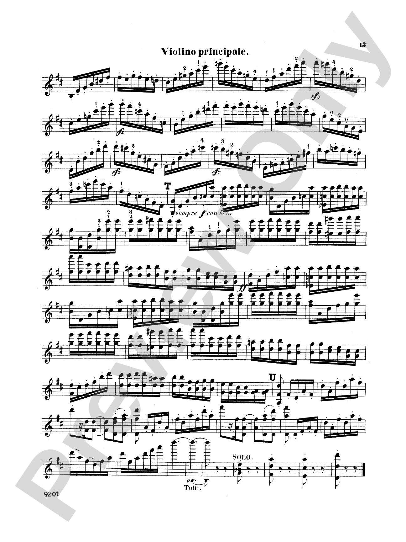 Bruch: Violin Concerto in D Minor, Op. 44: Violin Book