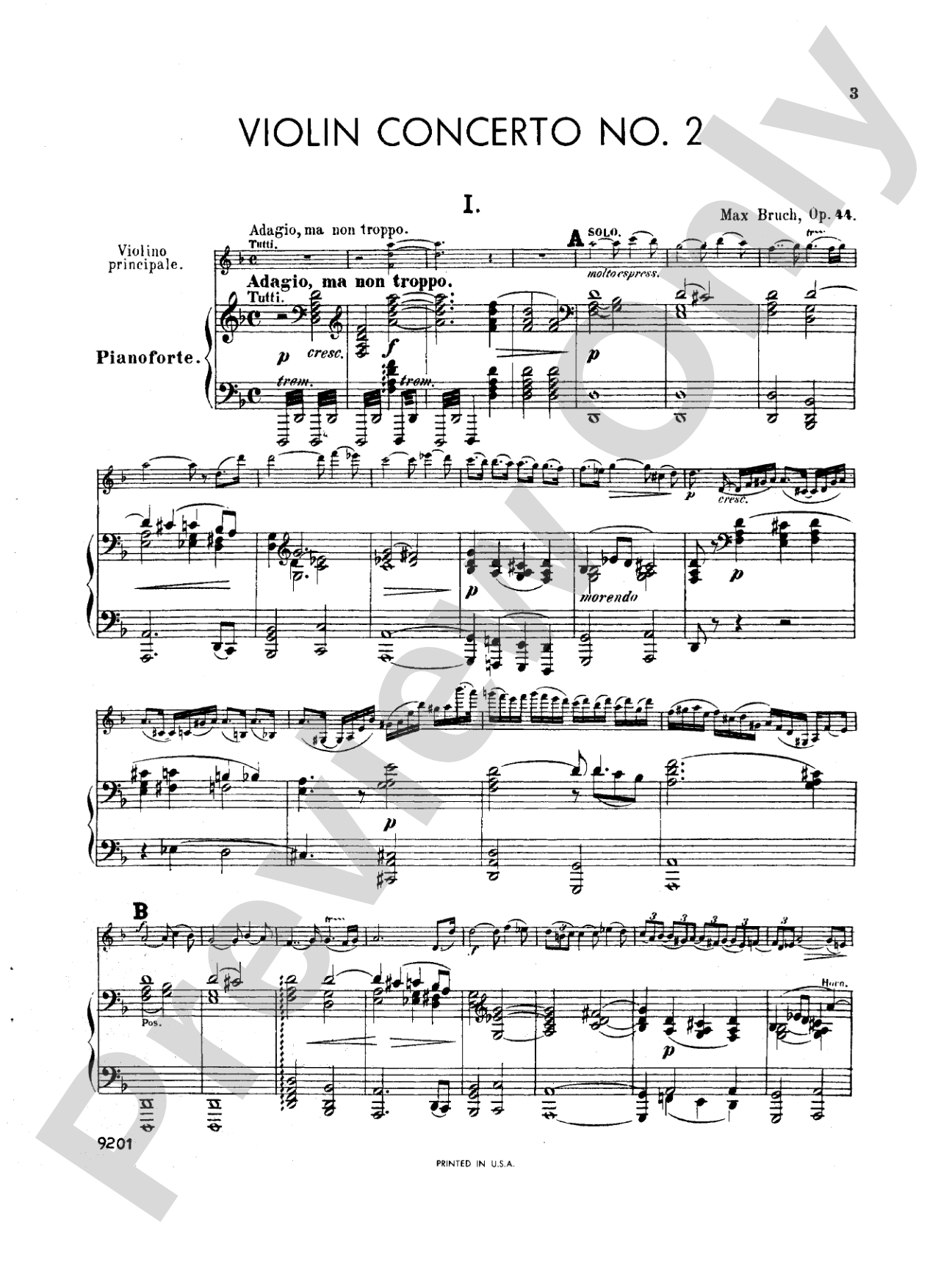 Bruch: Violin Concerto in D Minor, Op. 44