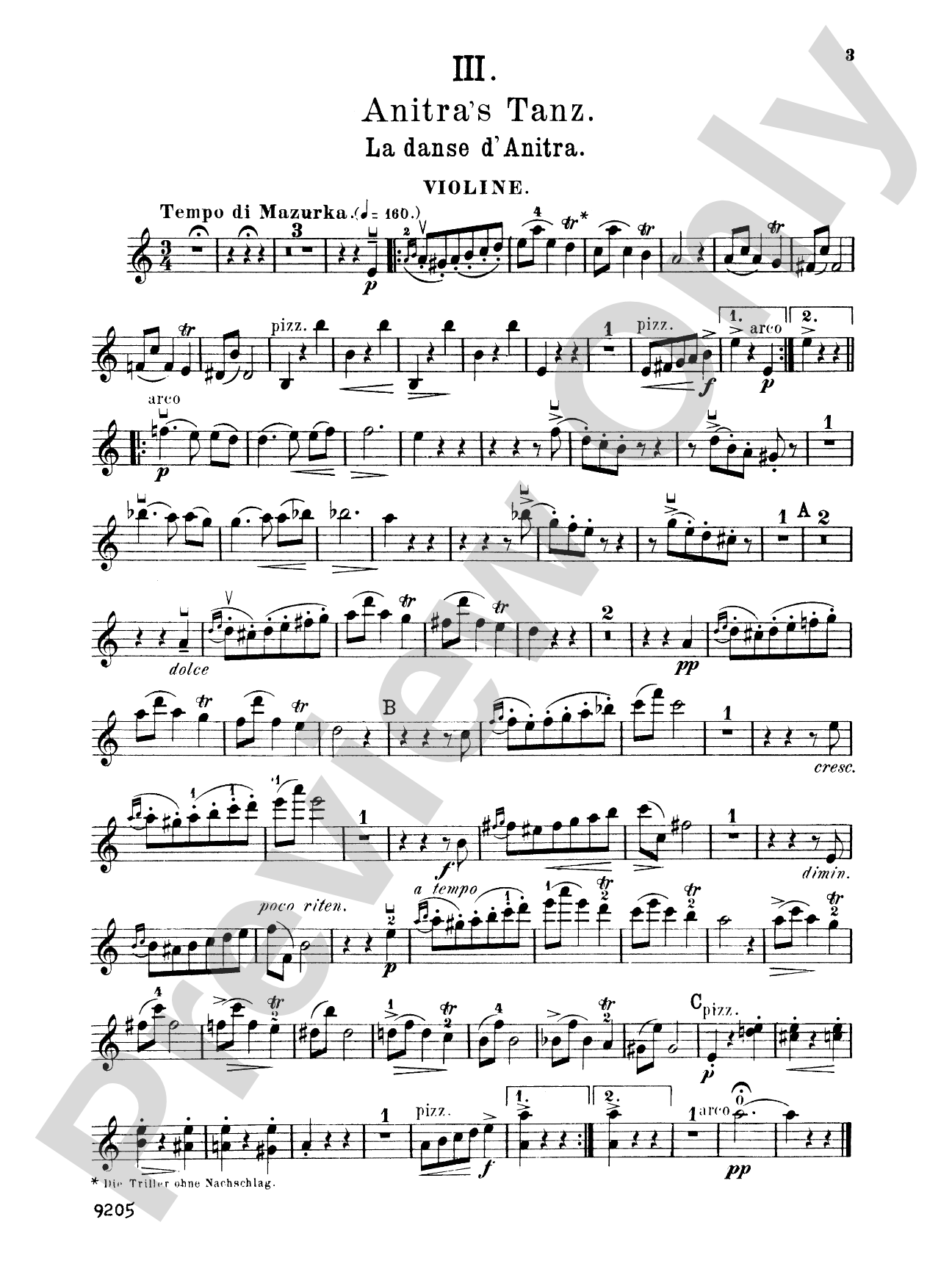Grieg: Peer Gynt Suite No. 1, Op. 46: Violin Book