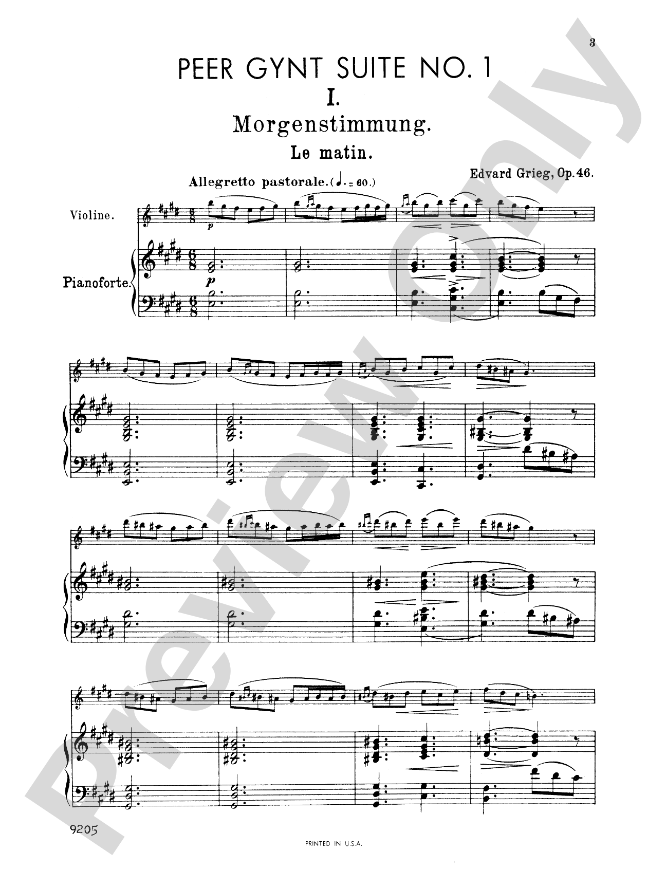 Grieg: Peer Gynt Suite No. 1, Op. 46
