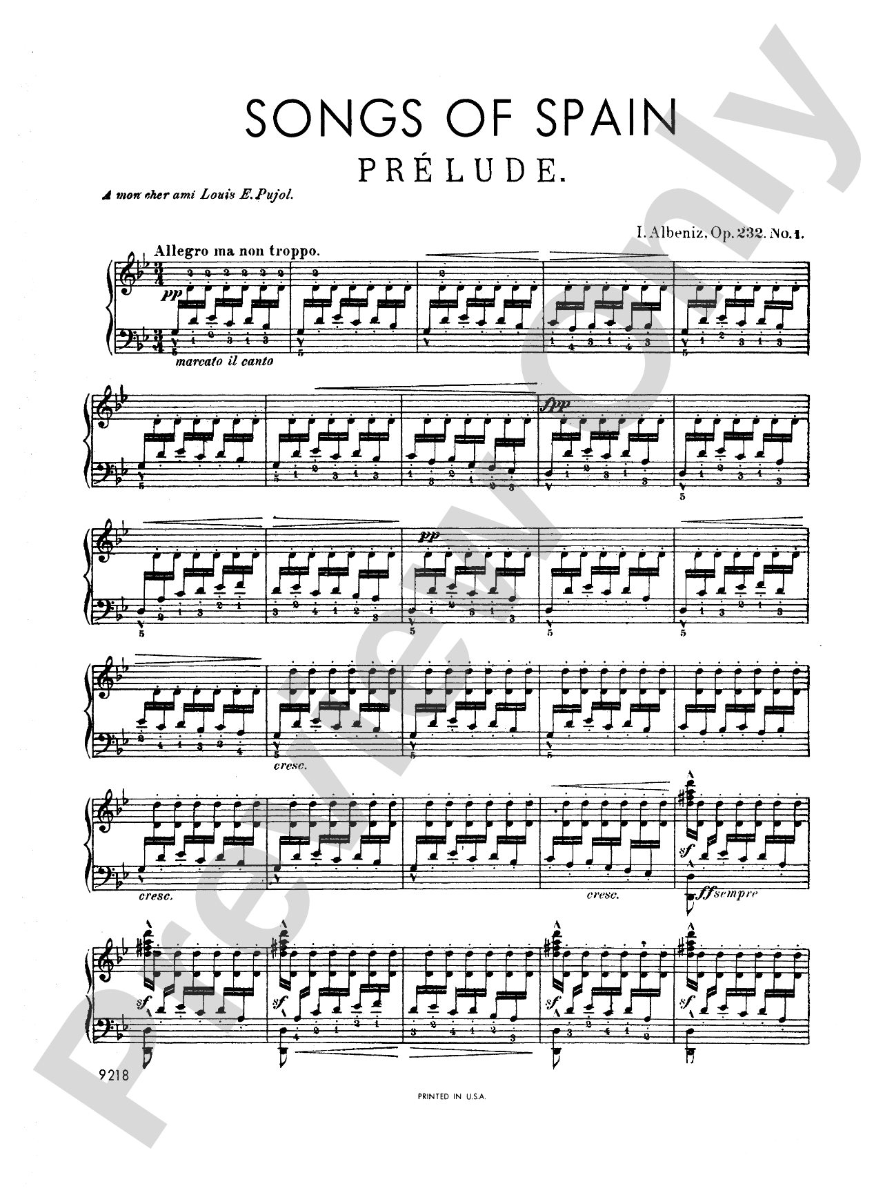 Albéniz: Songs of Spain, Op. 232: Piano