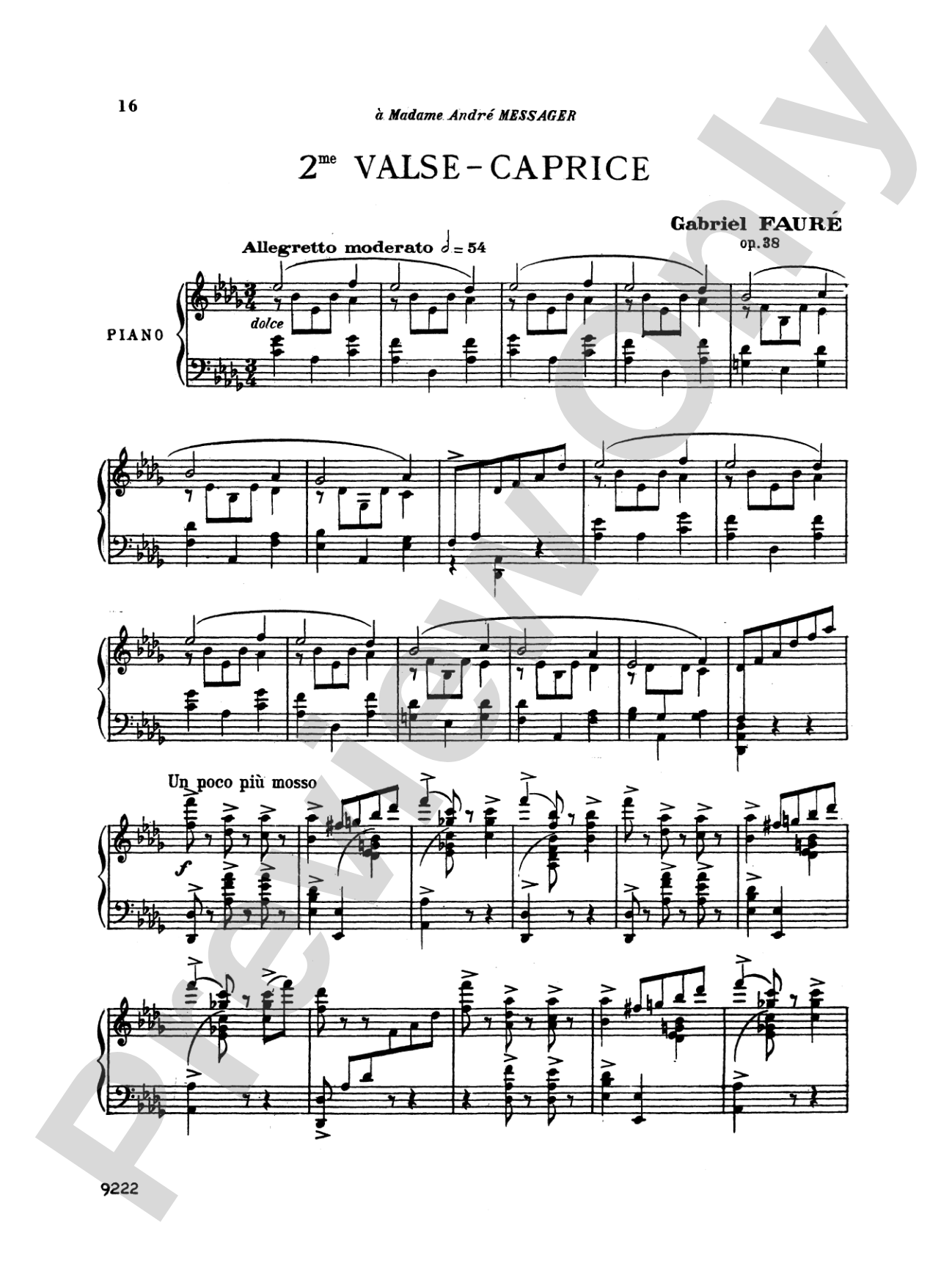 Fauré: Four Valse Caprices, Op. 30, 38, 59, 62