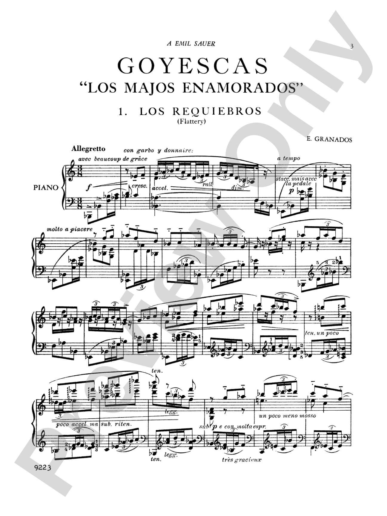 Granados: Goyescas (Complete): Piano Book | Enrique Granados