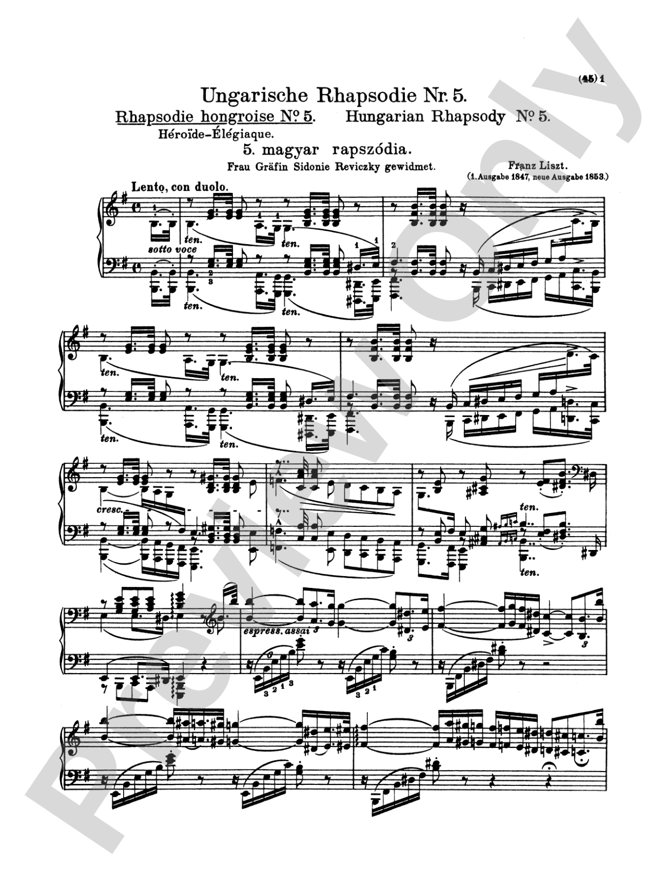 Liszt: Hungarian Rhapsodies (Volume I, Nos. 1-9)