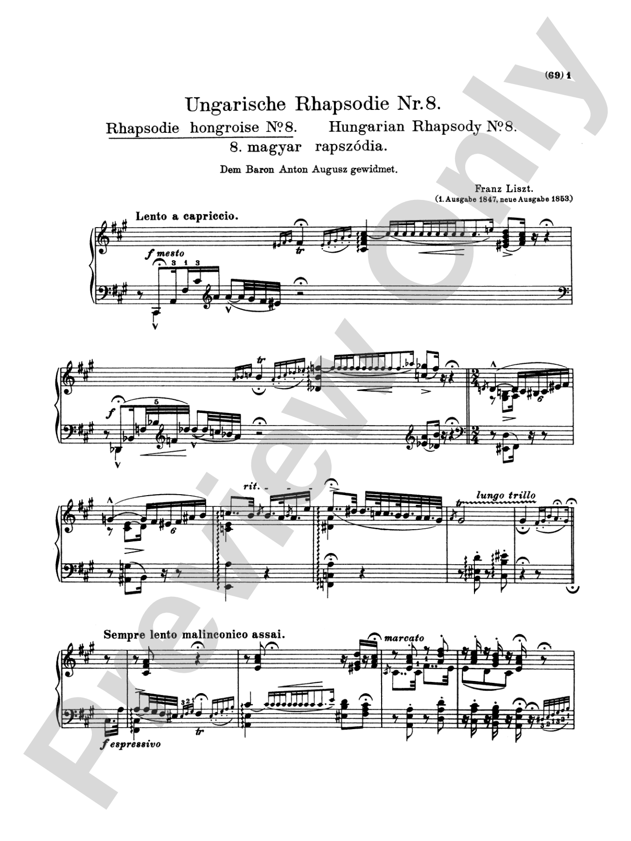 Liszt: Hungarian Rhapsodies (Volume I, Nos. 1-9)