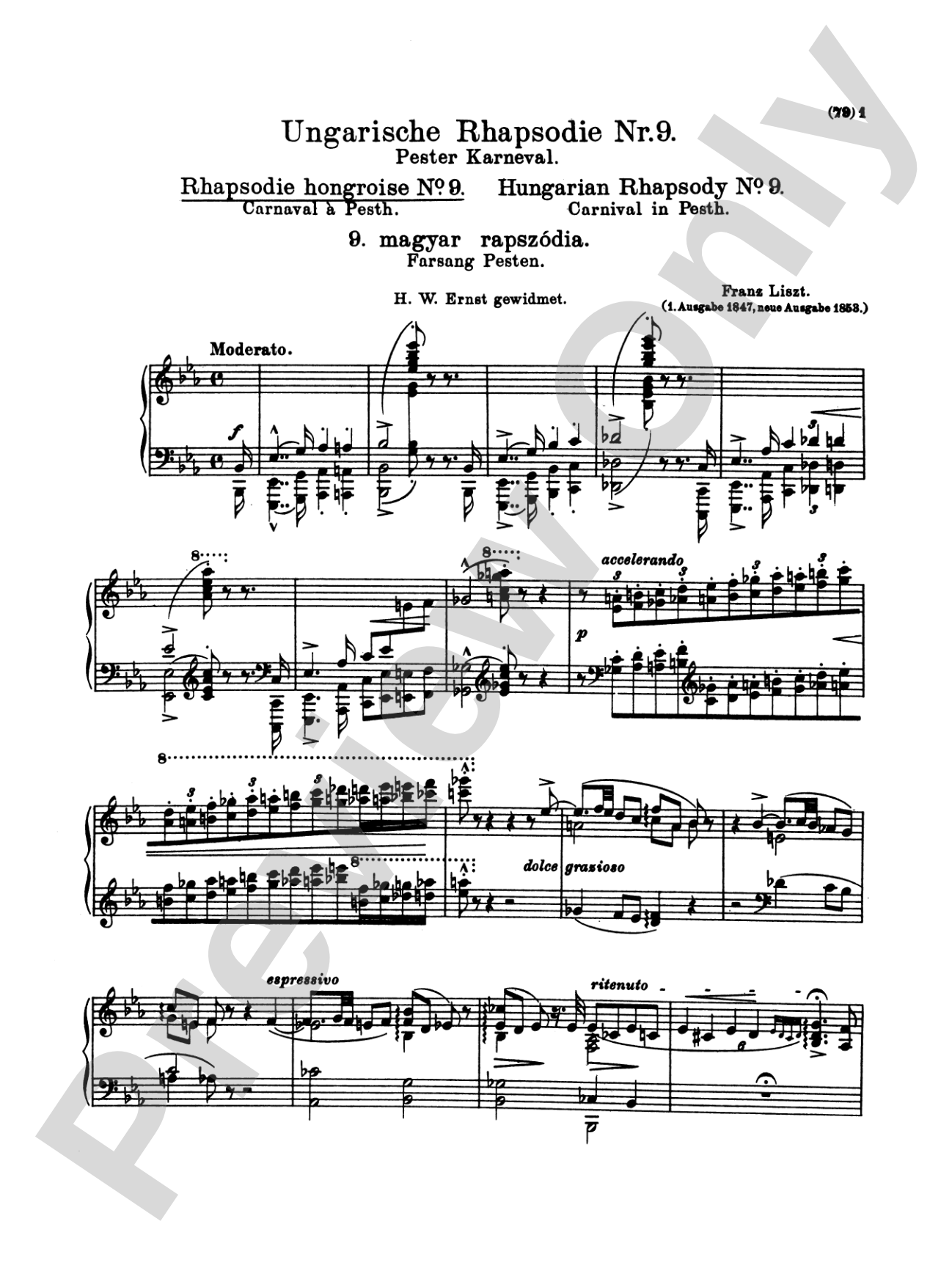 Liszt: Hungarian Rhapsodies (Volume I, Nos. 1-9)