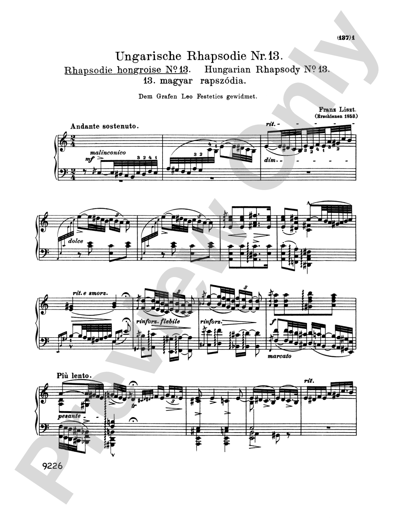 Liszt: Hungarian Rhapsodies (Volume II, Nos. 10-19)
