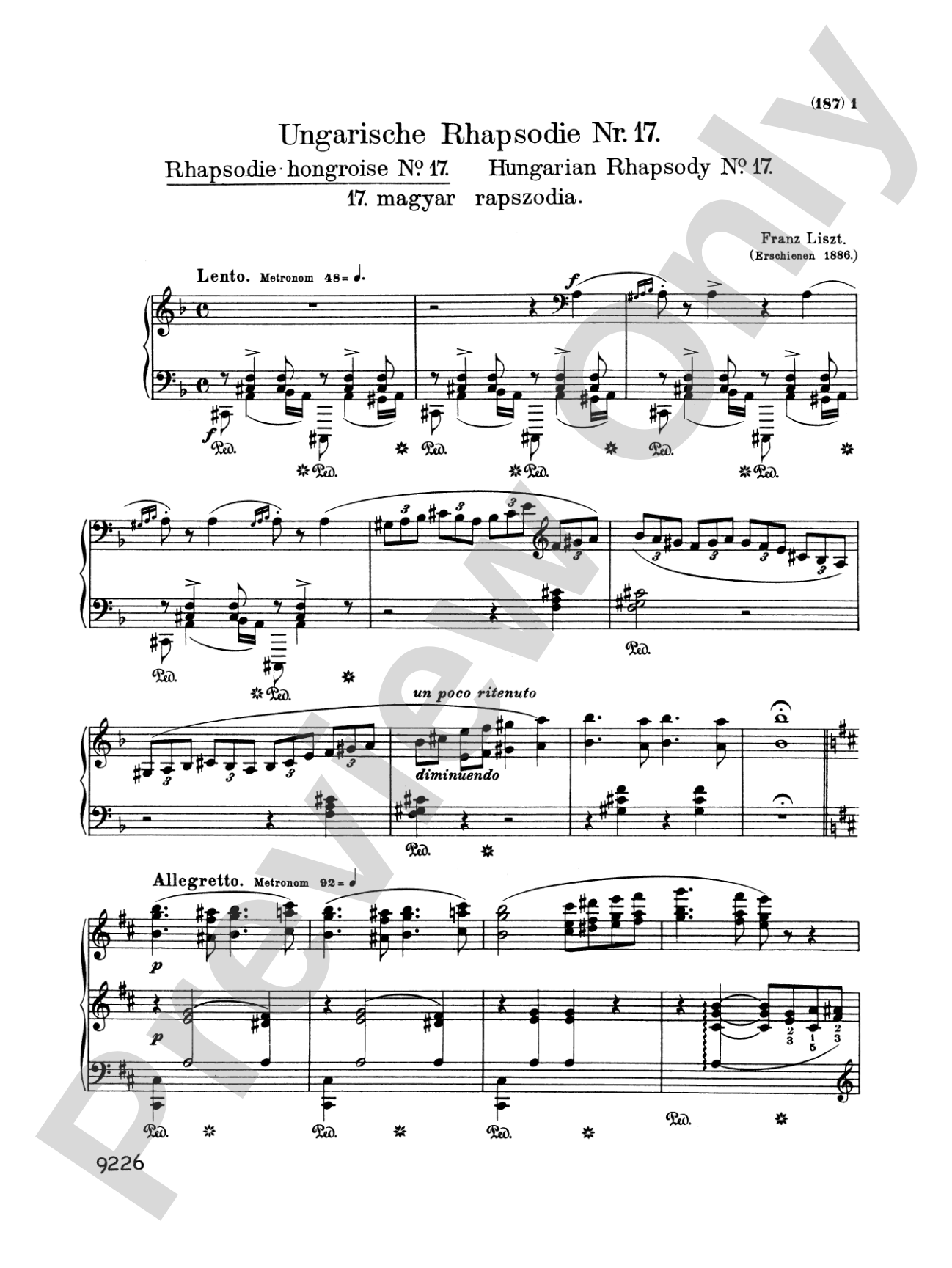 Liszt: Hungarian Rhapsodies (Volume II, Nos. 10-19)