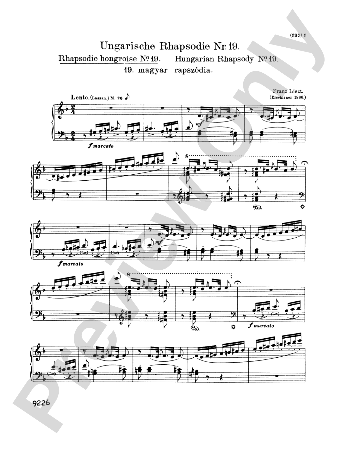 Liszt: Hungarian Rhapsodies (Volume II, Nos. 10-19)