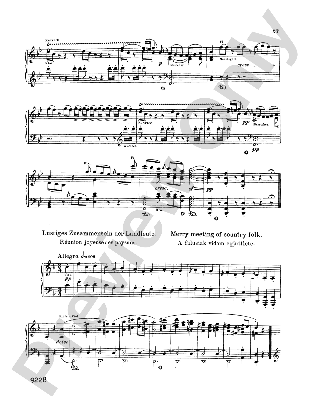 Beethoven: Symphonies (Nos. 6-9) (Arr. Franz Liszt): Piano Book