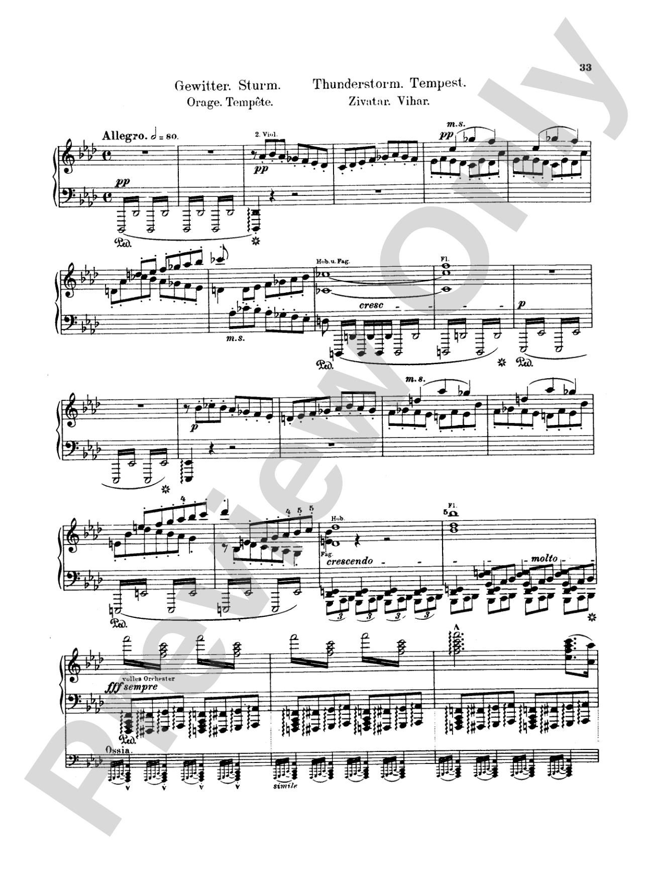Beethoven: Symphonies (Nos. 6-9) (Arr. Franz Liszt): Piano Book
