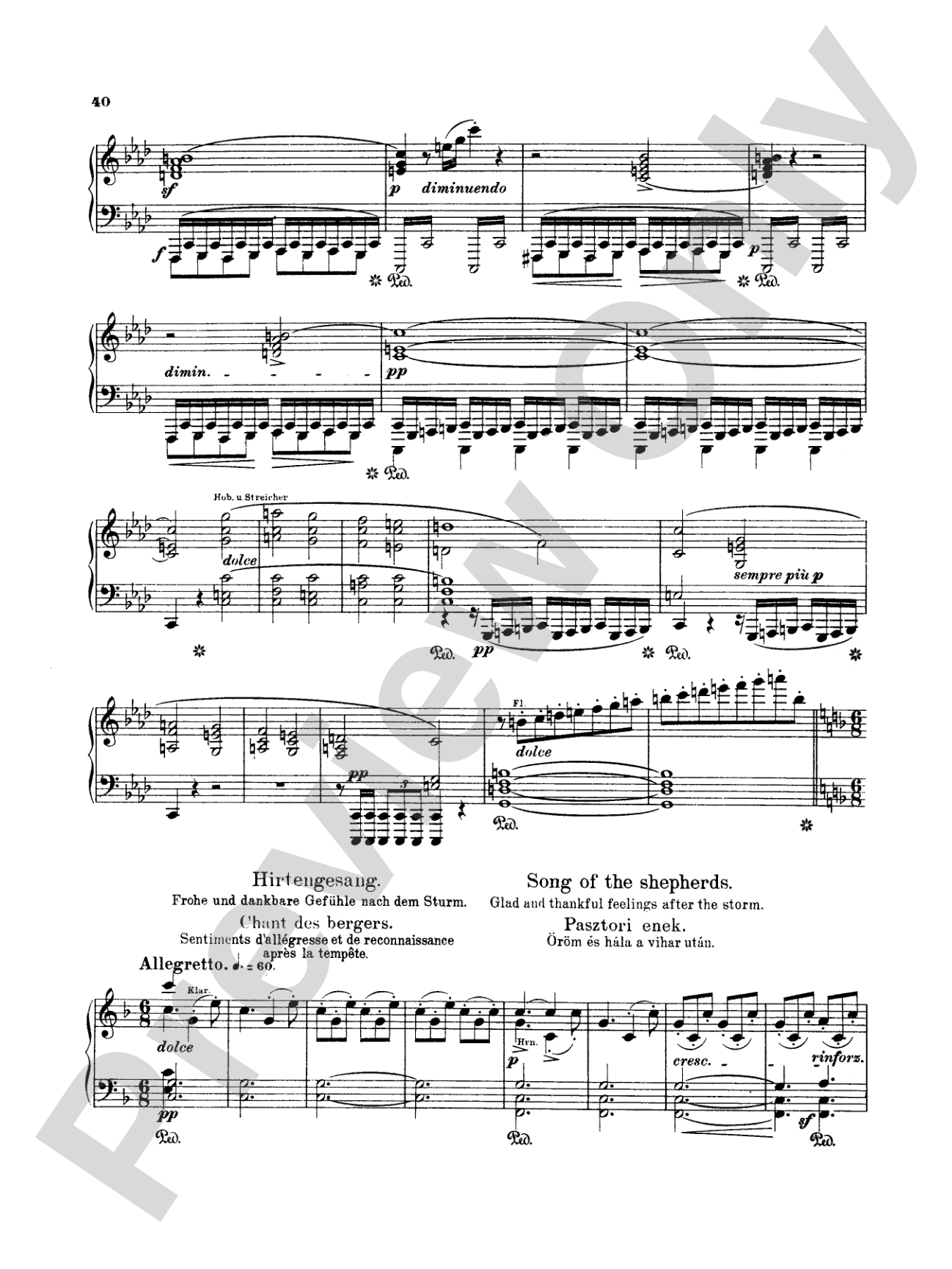 Beethoven: Symphonies (Nos. 6-9) (Arr. Franz Liszt): Piano Book