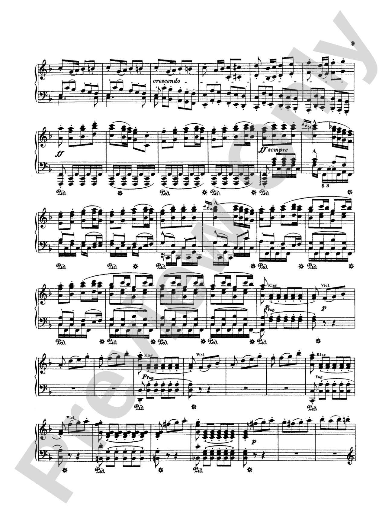 Beethoven: Symphonies (Nos. 6-9) (Arr. Franz Liszt): Piano Book