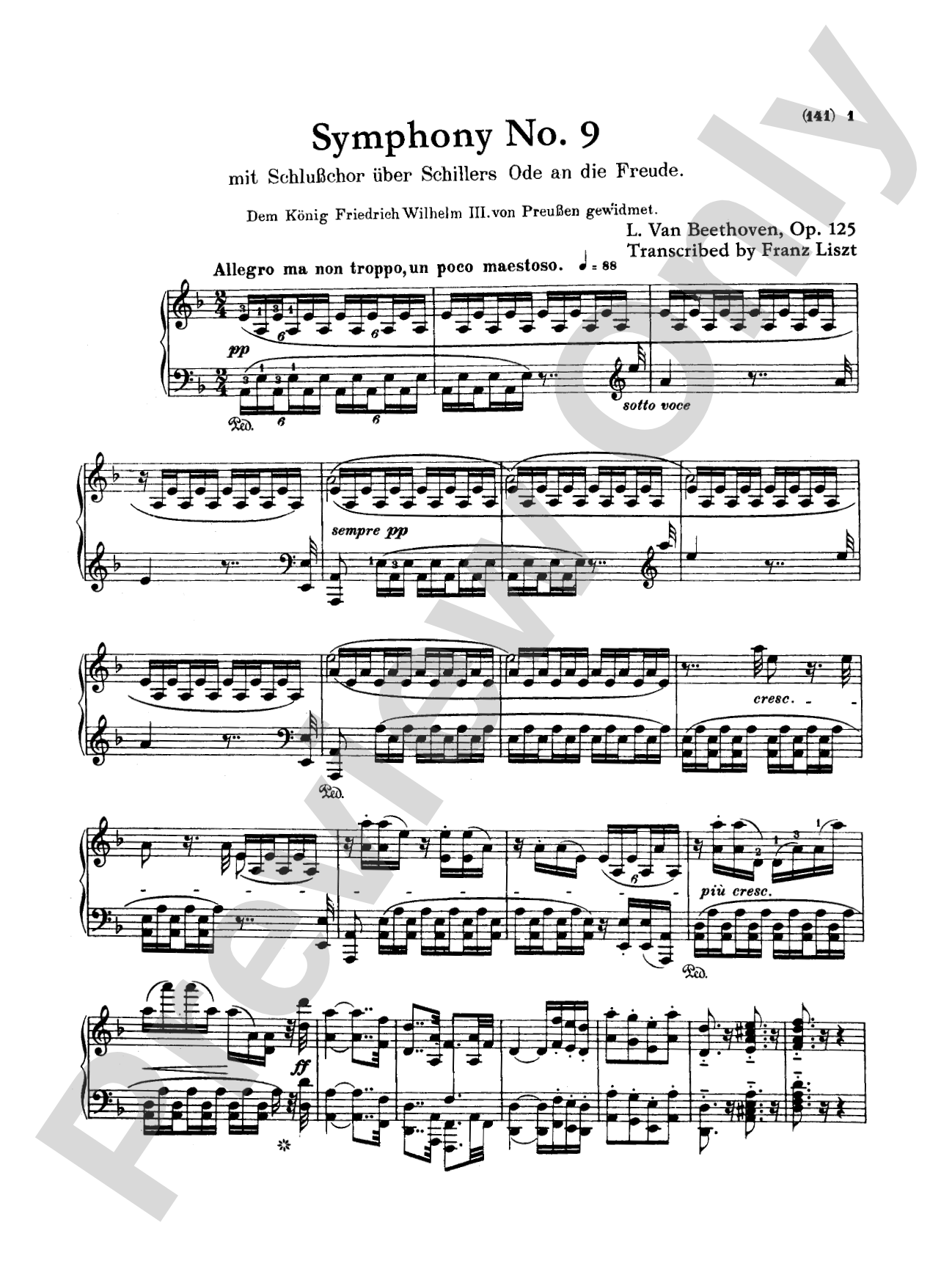 Beethoven: Symphonies (Nos. 6-9) (Arr. Franz Liszt)