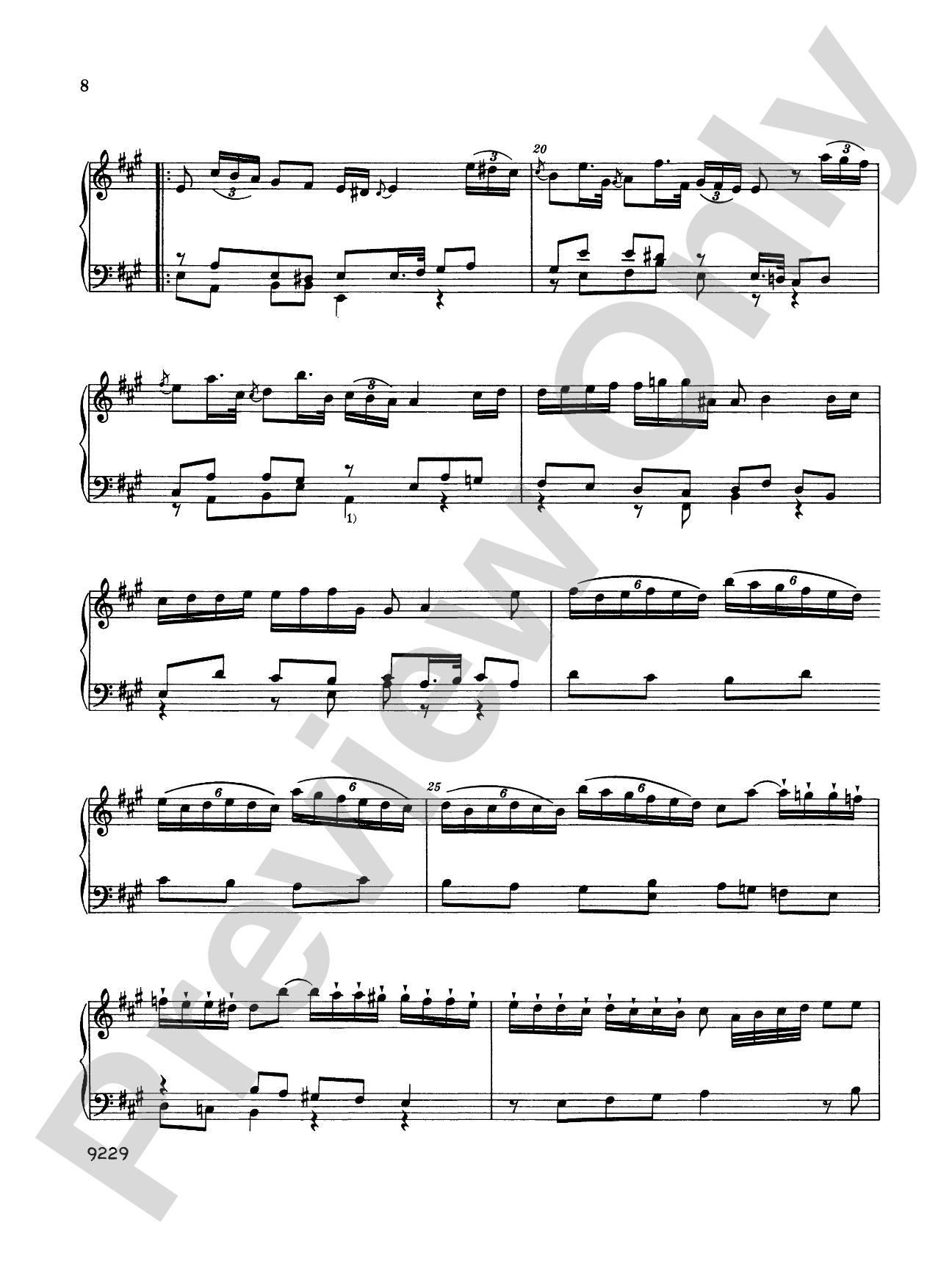 Martini: Six Sonatas: Piano Book