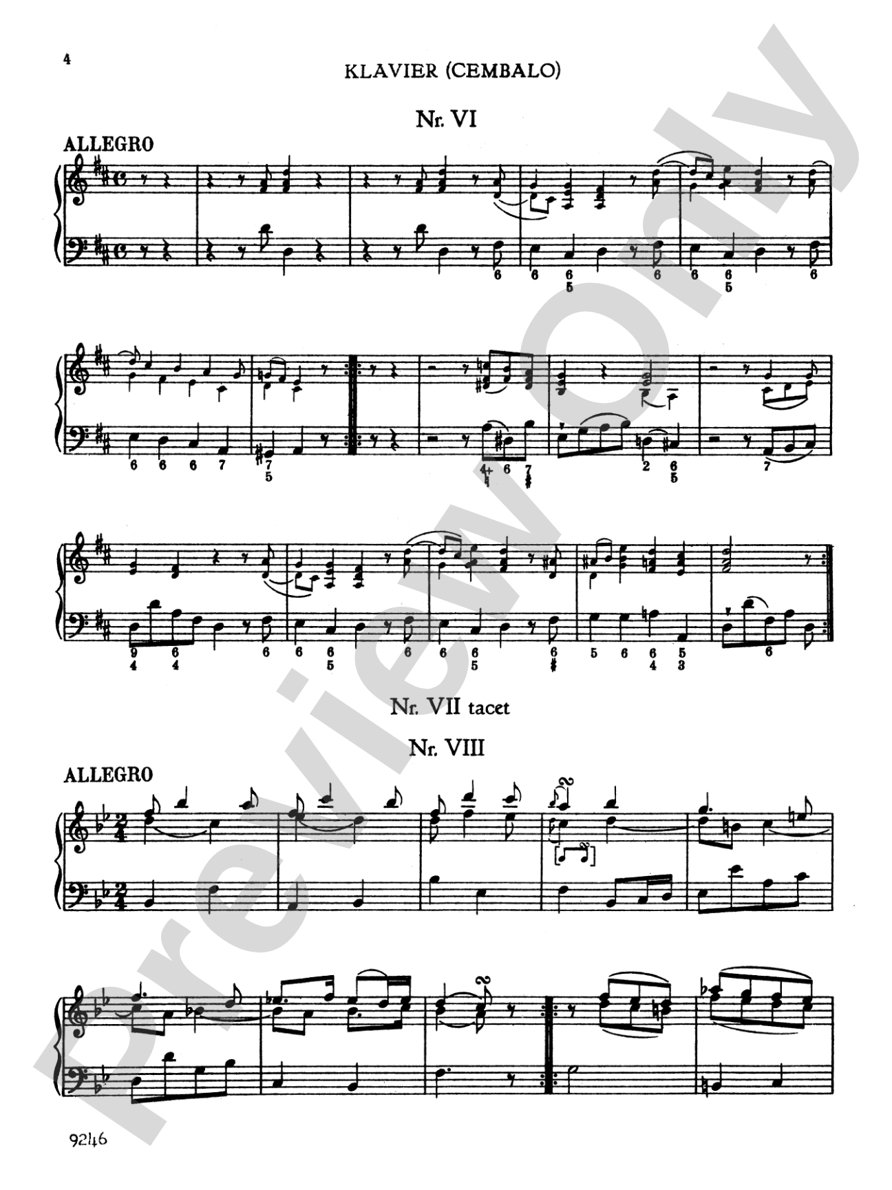 Bach: Twelve Little Pieces: Flute (or Violin) & Piano Part(s)