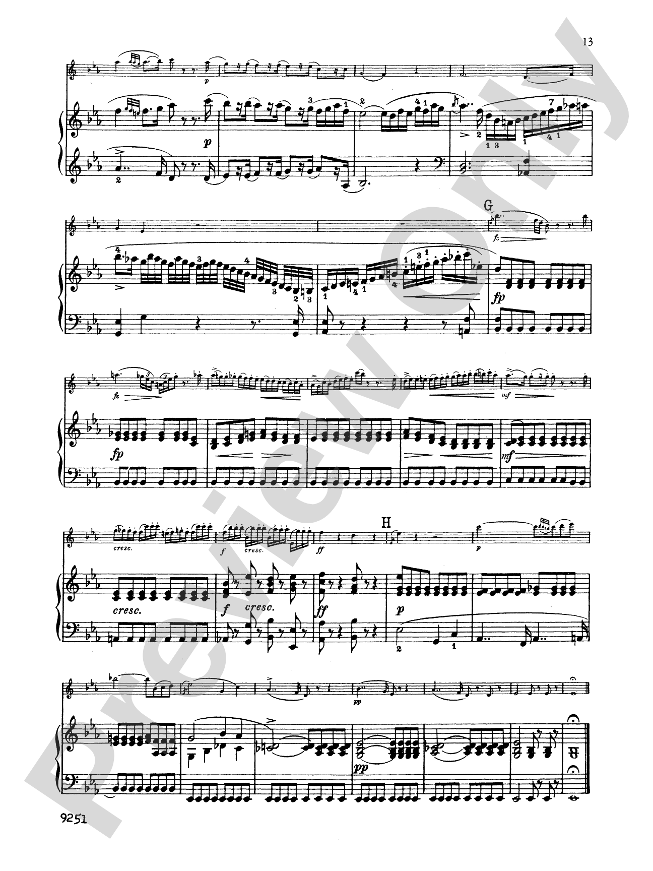 Haydn: Sonata in G Major: Flute Part(s)