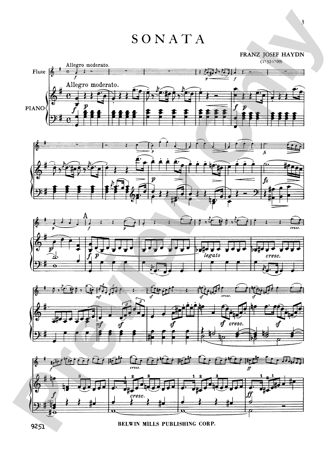 Haydn: Sonata in G Major