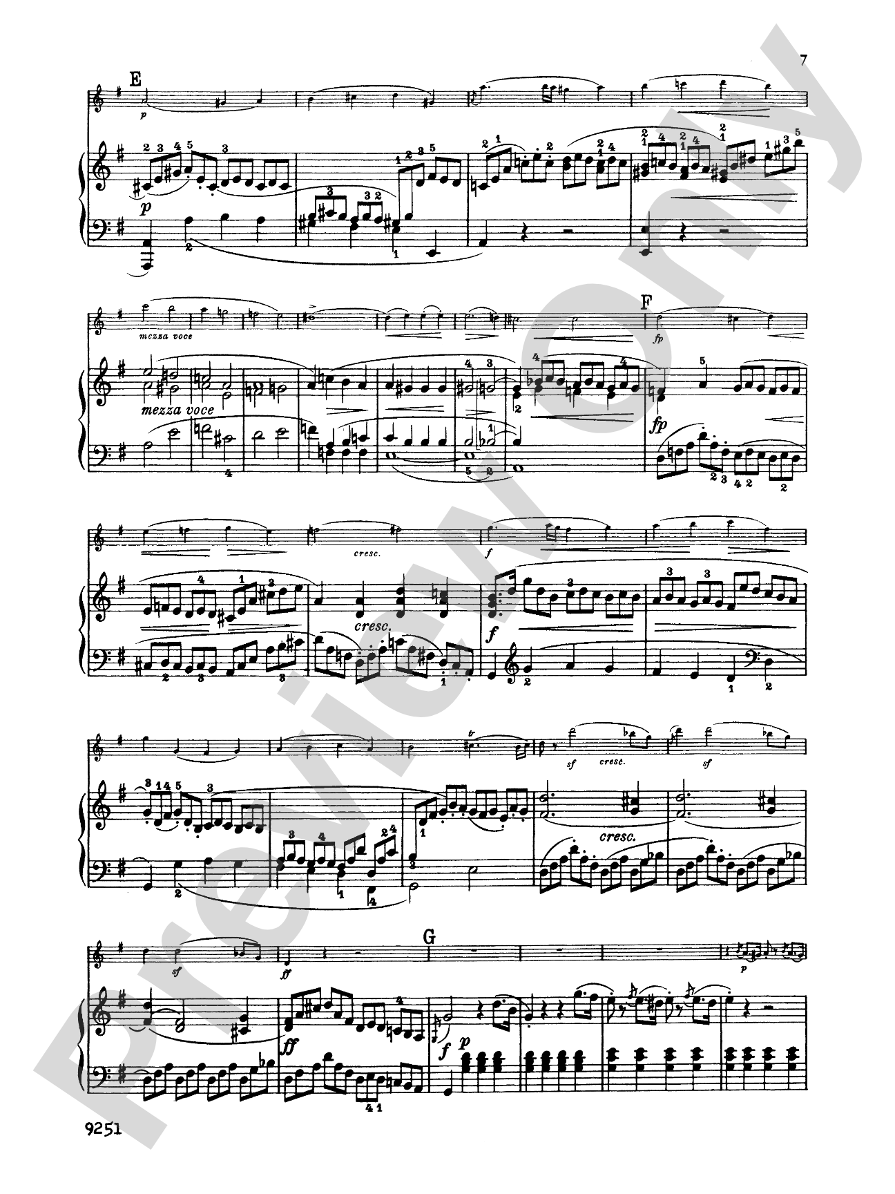 Haydn: Sonata in G Major: Flute Part(s)