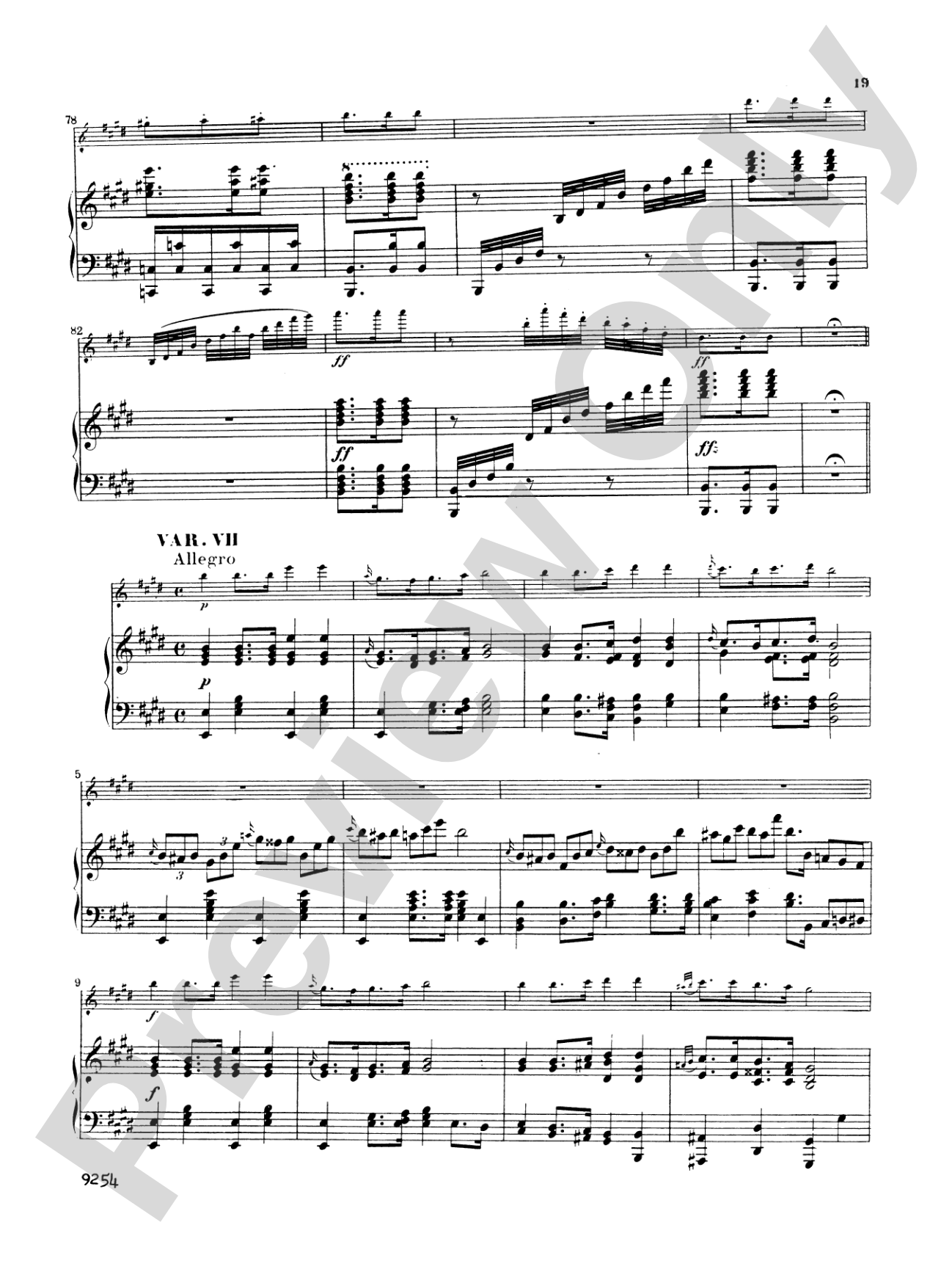 Schubert: Introduction and Variations on a Theme "Ihr Blümlein Alle": Flute Part(s)