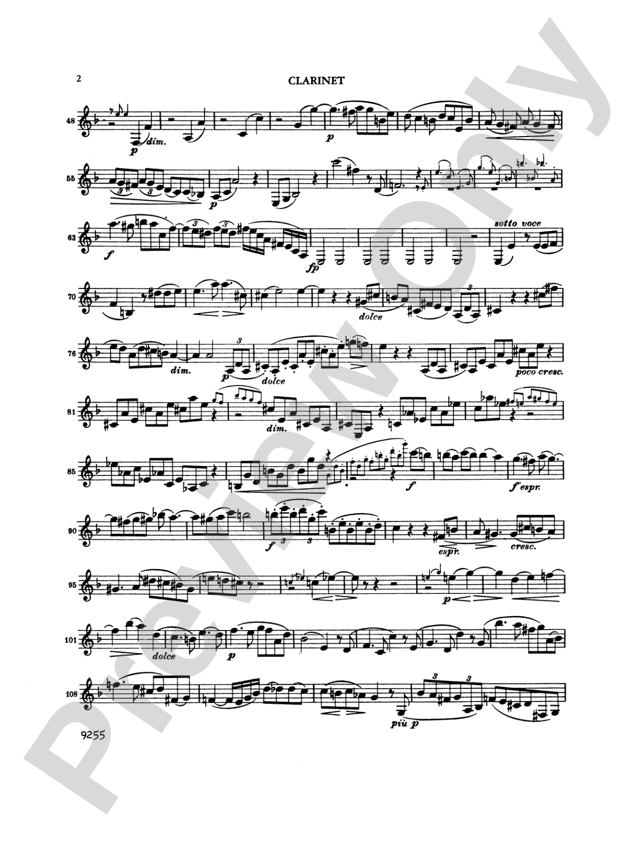 Brahms: Sonata No. 2 in E flat Major, Op. 120: Viola Parts