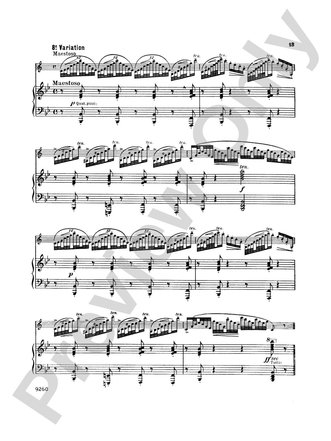 Jeanjean: Variations on "Au Clair de la Lune": Clarinet Part(s)