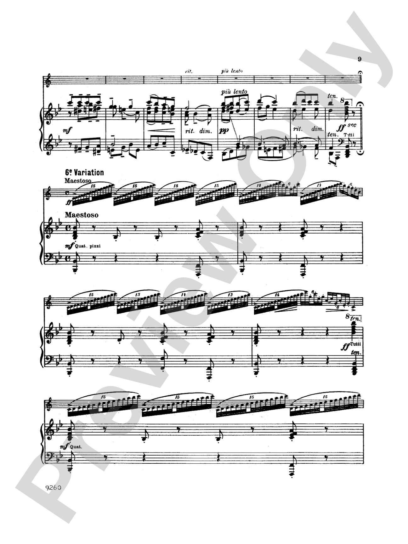 Jeanjean: Variations on "Au Clair de la Lune": Clarinet Part(s)