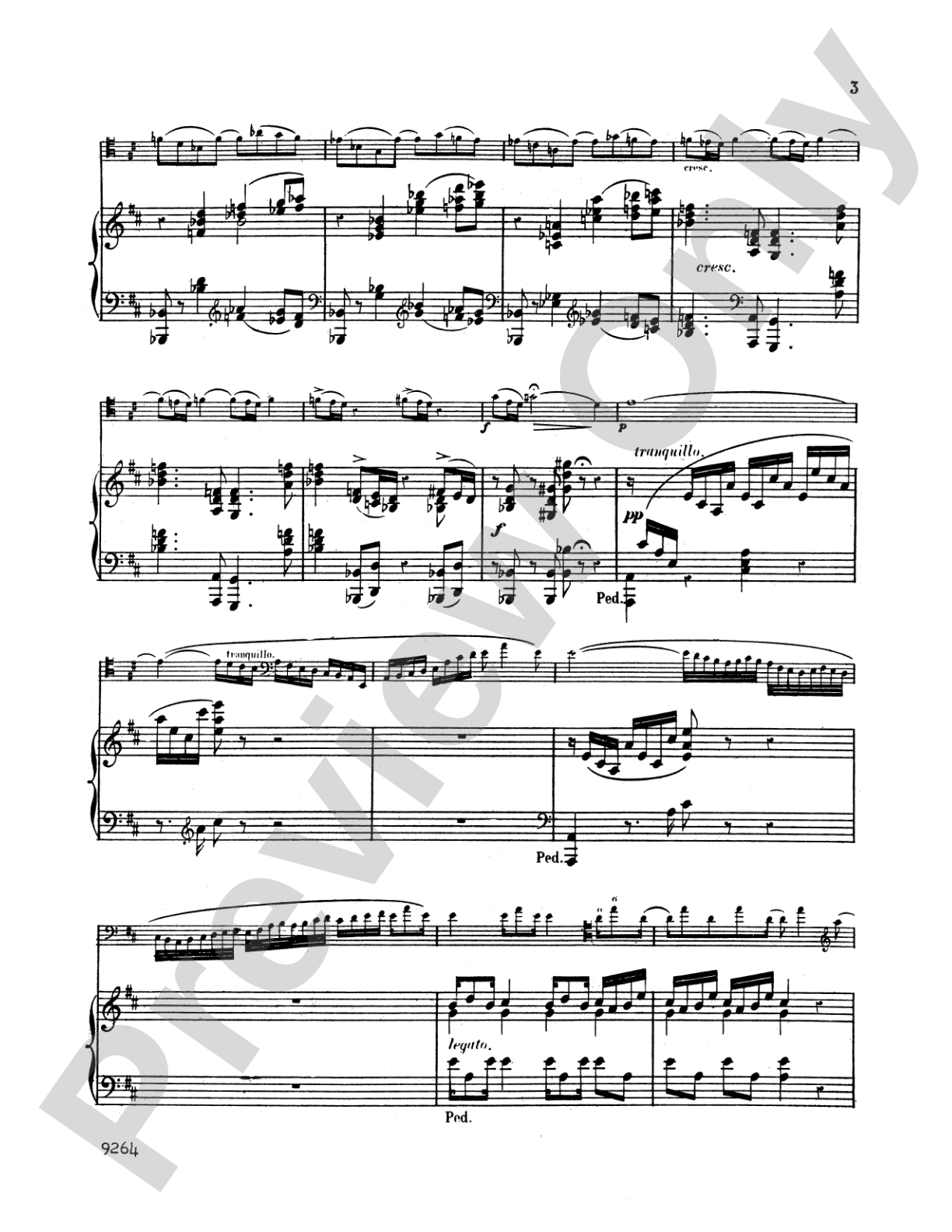 Saint-Saëns: Romance in D Major, Op. 51: Bassoon & Piano Part(s)