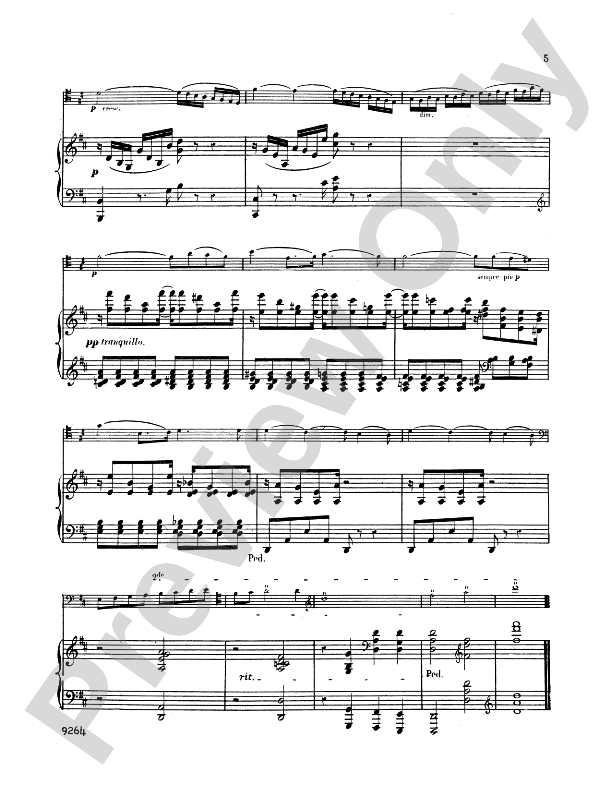 Saint-Saëns: Romance in D Major, Op. 51: Bassoon & Piano Part(s)