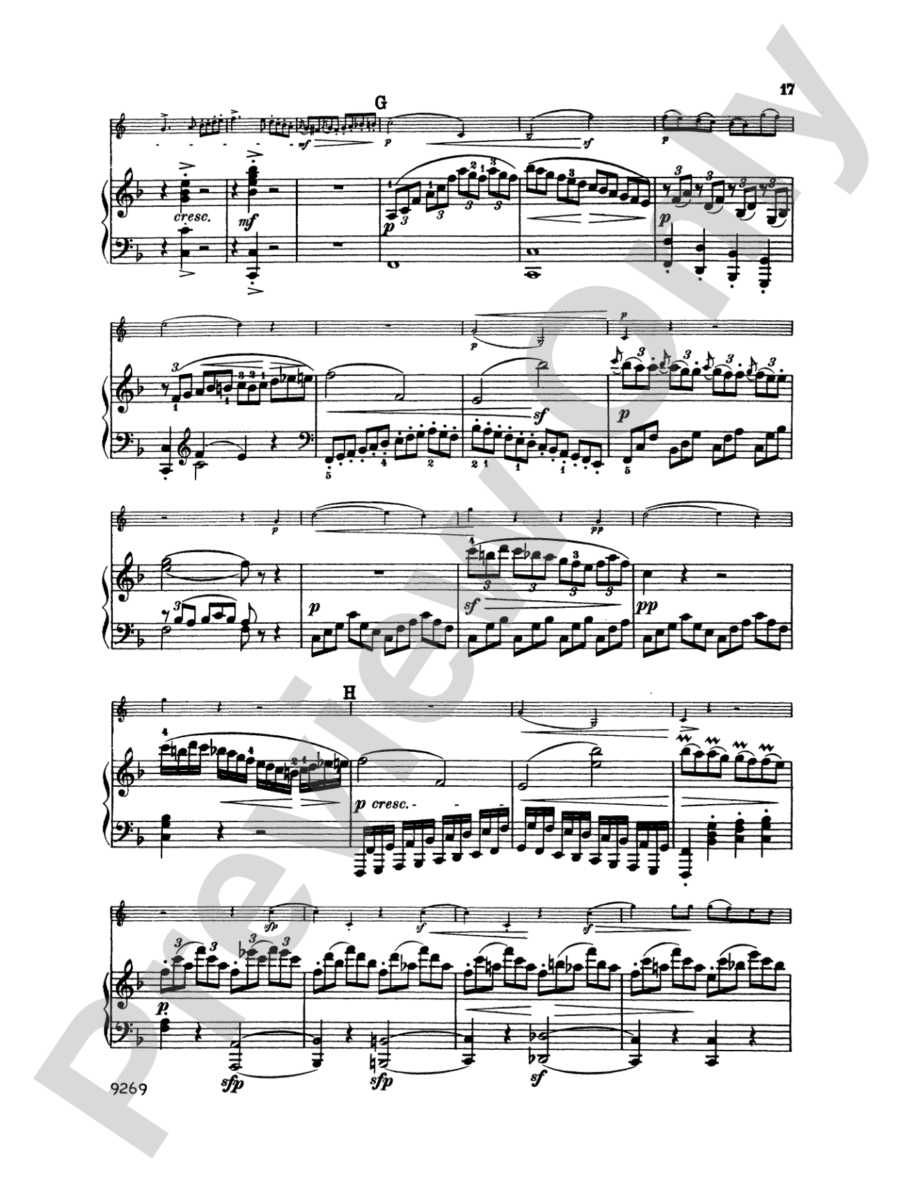 Horn Sonata, Op. 17: French Horn Part(s)