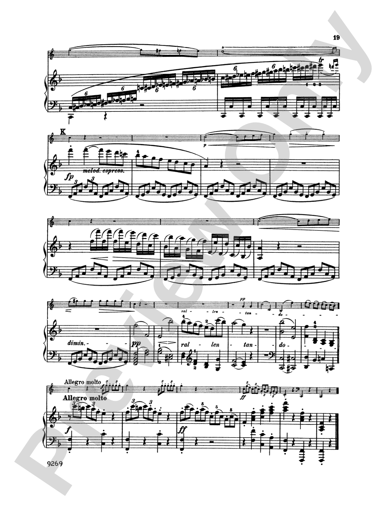Horn Sonata, Op. 17: French Horn Part(s)