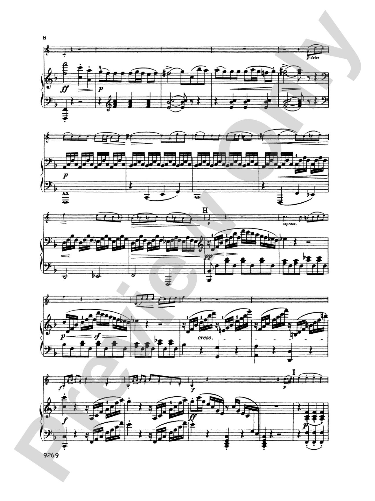Horn Sonata, Op. 17: French Horn Part(s)
