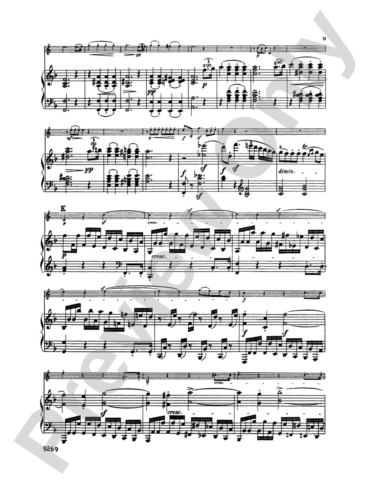 Horn Sonata, Op. 17: French Horn Part(s)