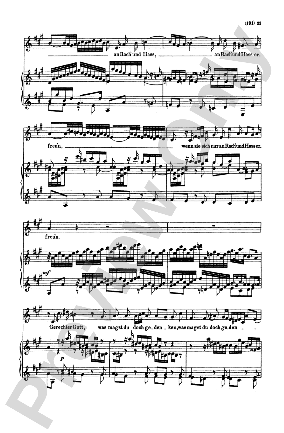 Bach: Contralto Solo, Cantata No. 170, Vergnugte Ruh', beliebte Seelenlust (German): SATB with A Solo Voice