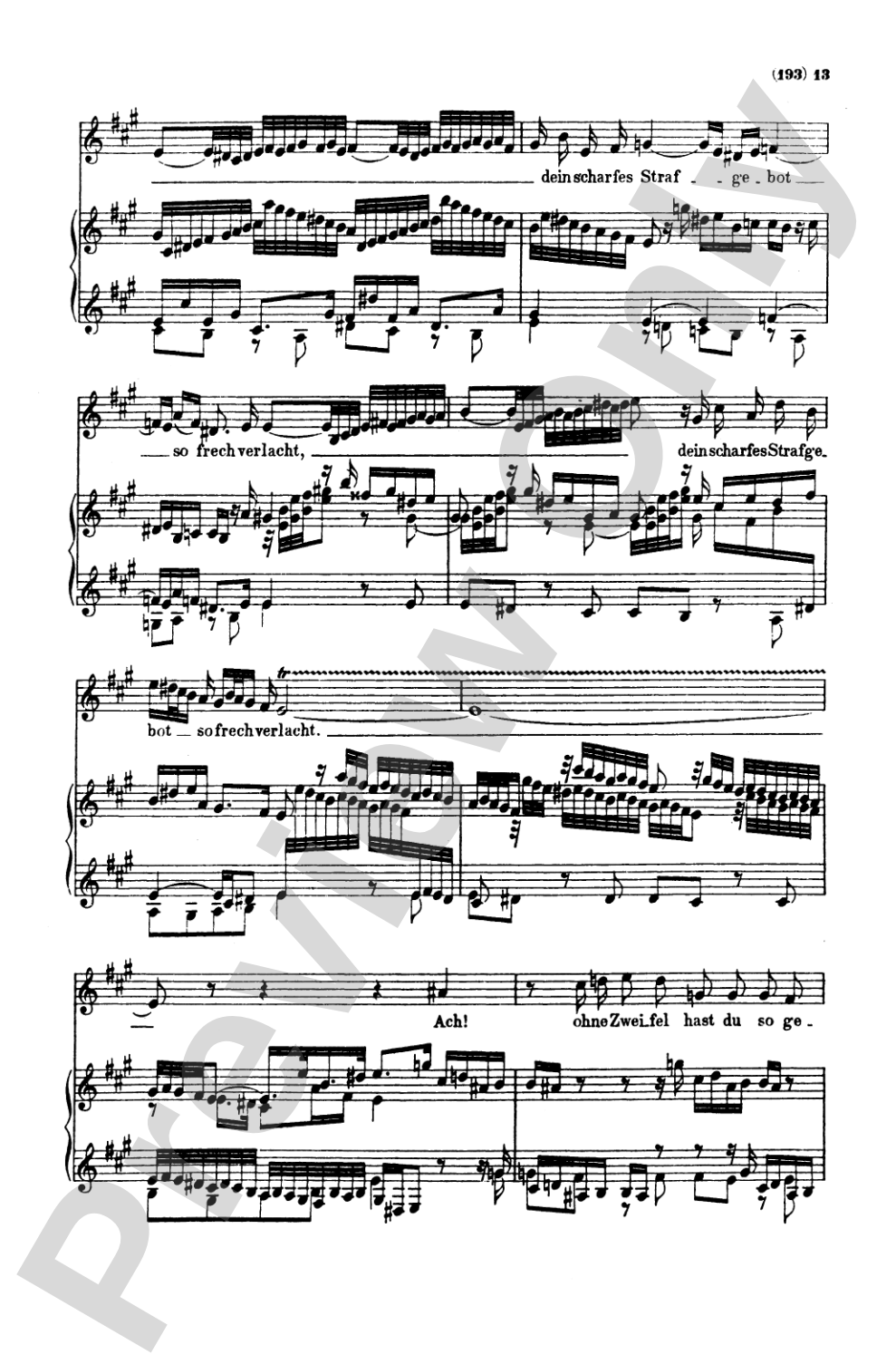 Bach: Contralto Solo, Cantata No. 170, Vergnugte Ruh', beliebte Seelenlust (German): SATB with A Solo Voice