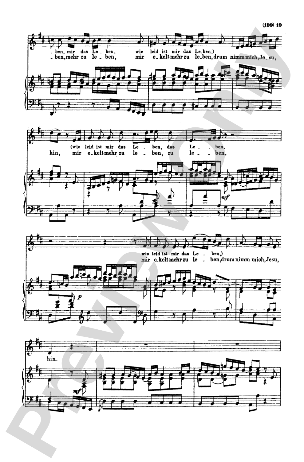 Bach: Contralto Solo, Cantata No. 170, Vergnugte Ruh', beliebte Seelenlust (German): SATB with A Solo Voice