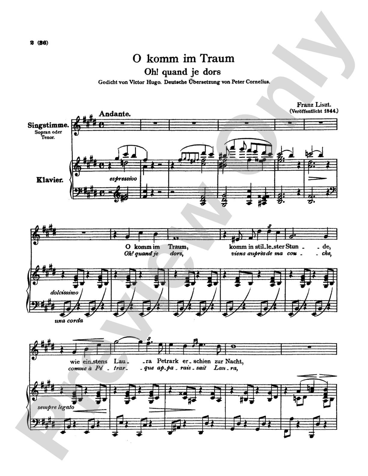 Liszt: Songs, Volume I, Nos. 1-13 (German/French)