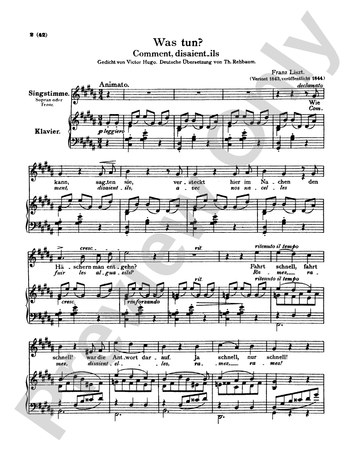 Liszt: Songs, Volume I, Nos. 1-13 (German/French)