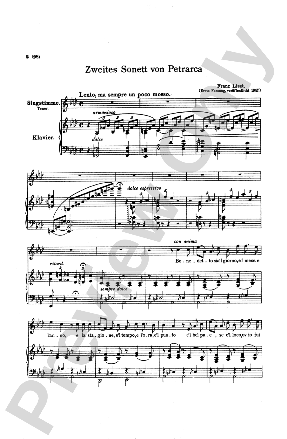 Liszt: Songs, Volume II, Nos. 14-25 (Italian or German)