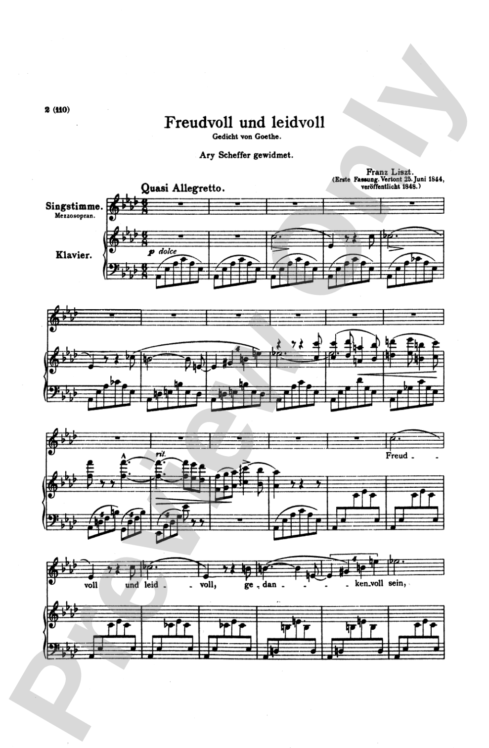 Liszt: Songs, Volume II, Nos. 14-25 (Italian or German)