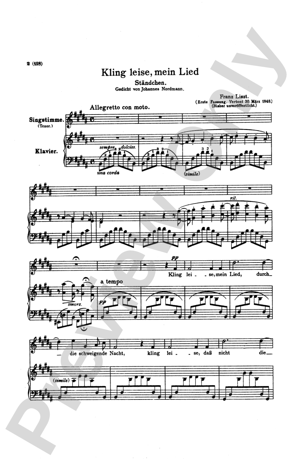 Liszt: Songs, Volume II, Nos. 14-25 (Italian or German)