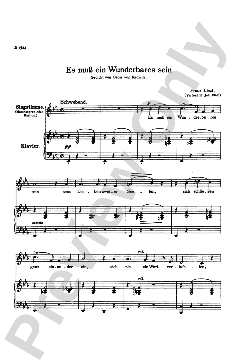 Liszt: Songs, Volume III, Nos. 1-22 (German)