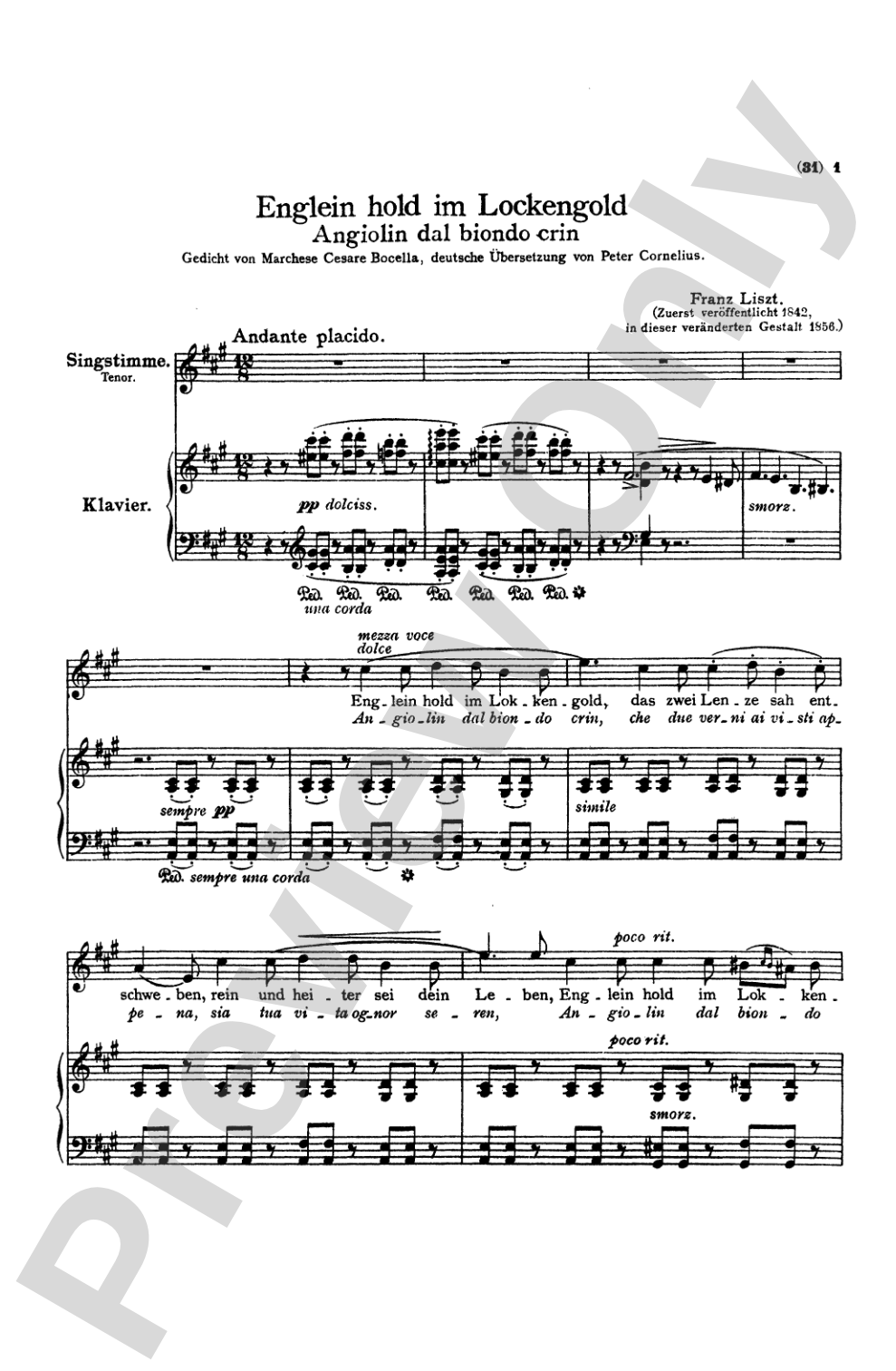 Liszt: Songs, Volume III, Nos. 1-22 (German)