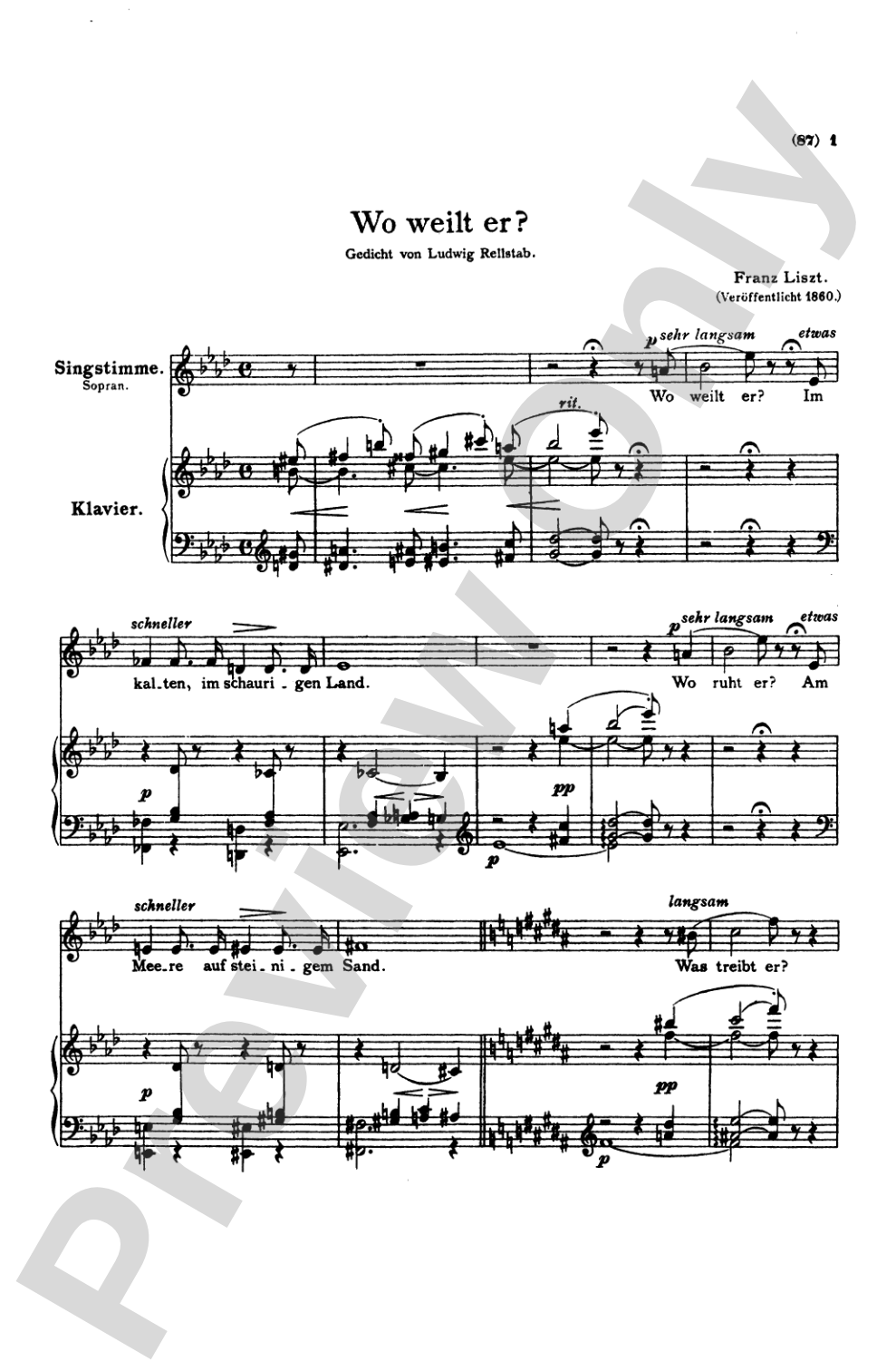 Liszt: Songs, Volume III, Nos. 1-22 (German)