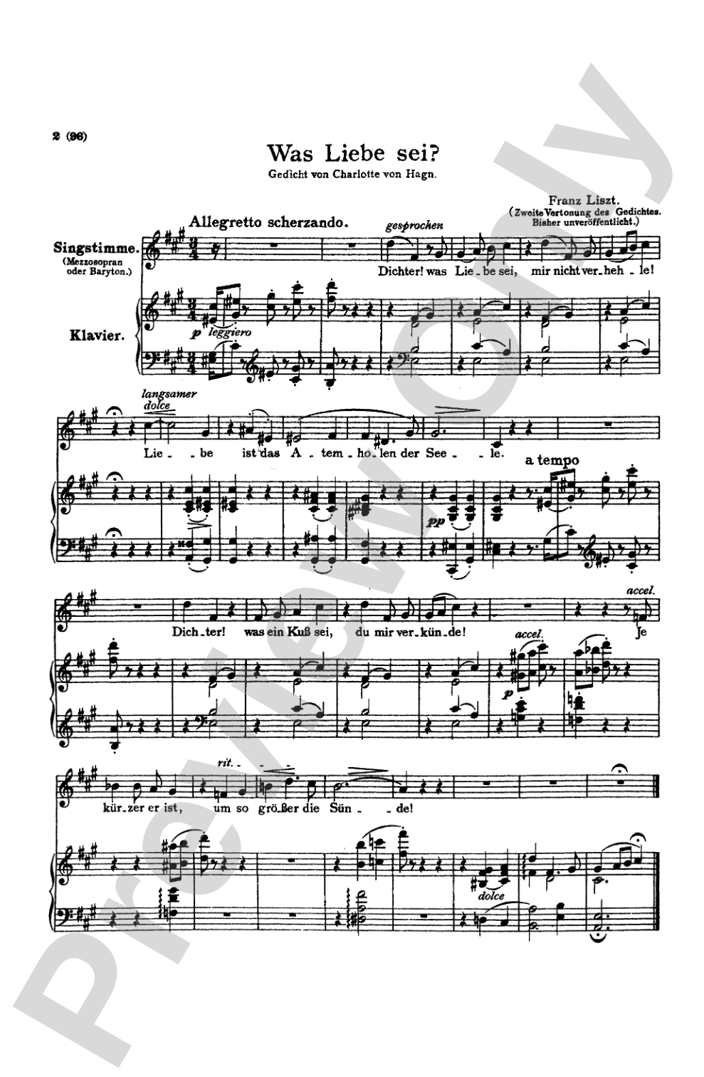 Liszt: Songs, Volume III, Nos. 1-22 (German)