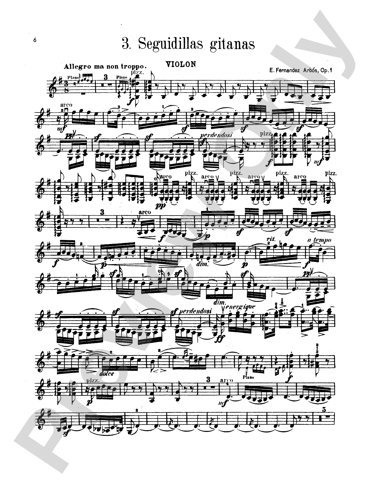 Arbós: Spanish Dances, Op. 1