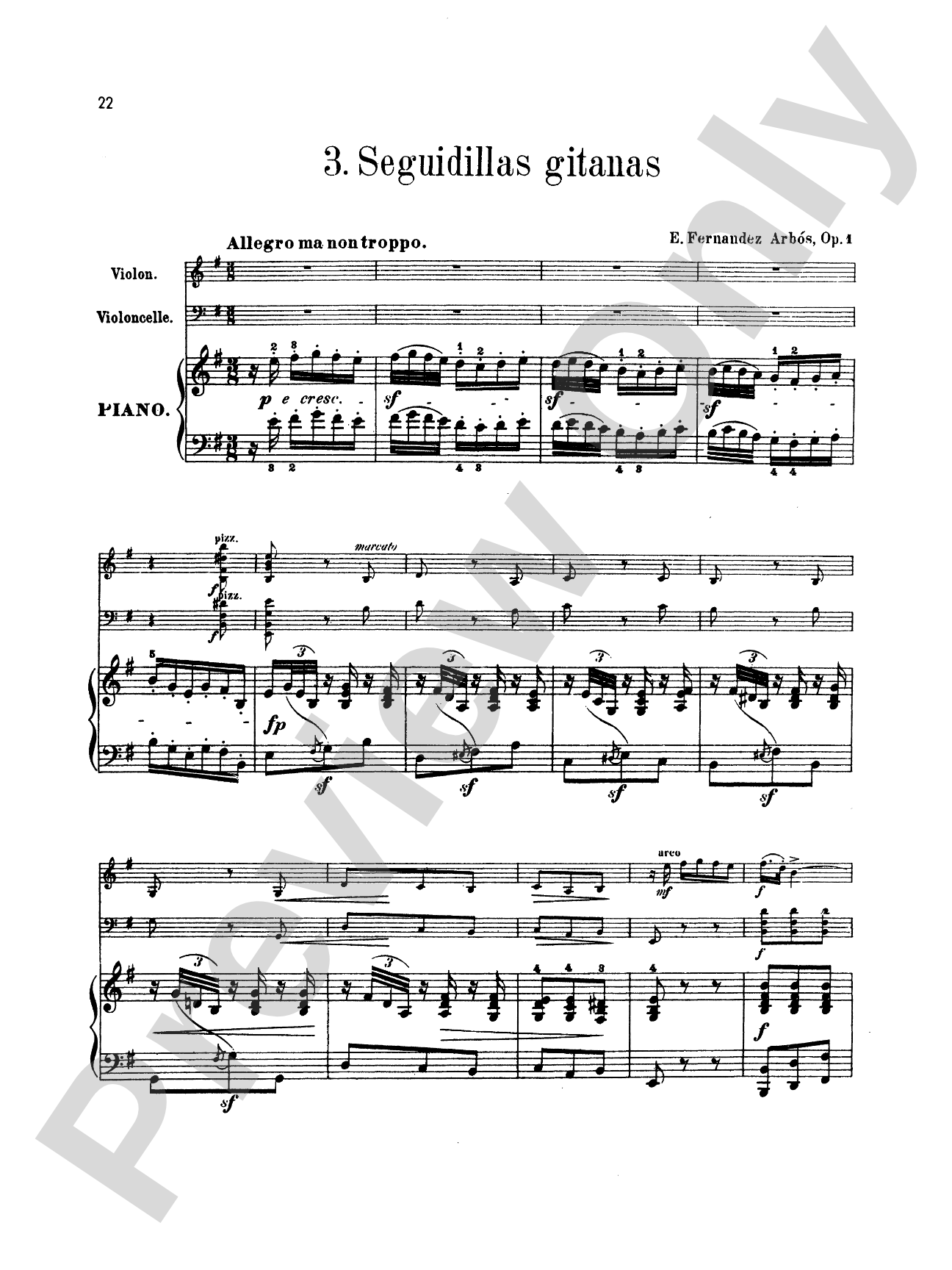 Arbós: Spanish Dances, Op. 1