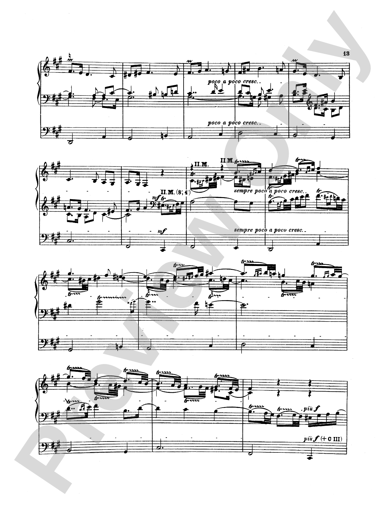 Reger: Sonata in F sharp Minor, Op. 33: Organ Sheet