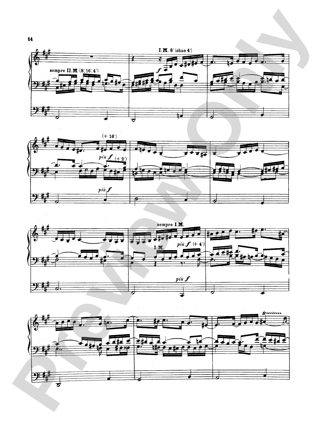 Reger: Sonata in F sharp Minor, Op. 33: Organ Sheet